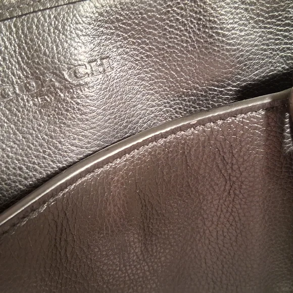 Authentic black leather coach Businessbriefcase.